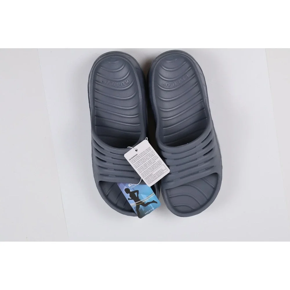 Kuailu Recovery Sandals Sport Slide Gray Solid Size 9 NWT